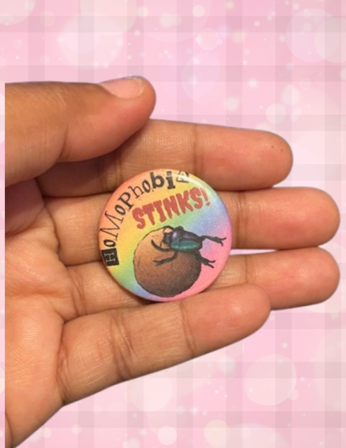 Bug Themed Button Pin Badges (7 Designs)