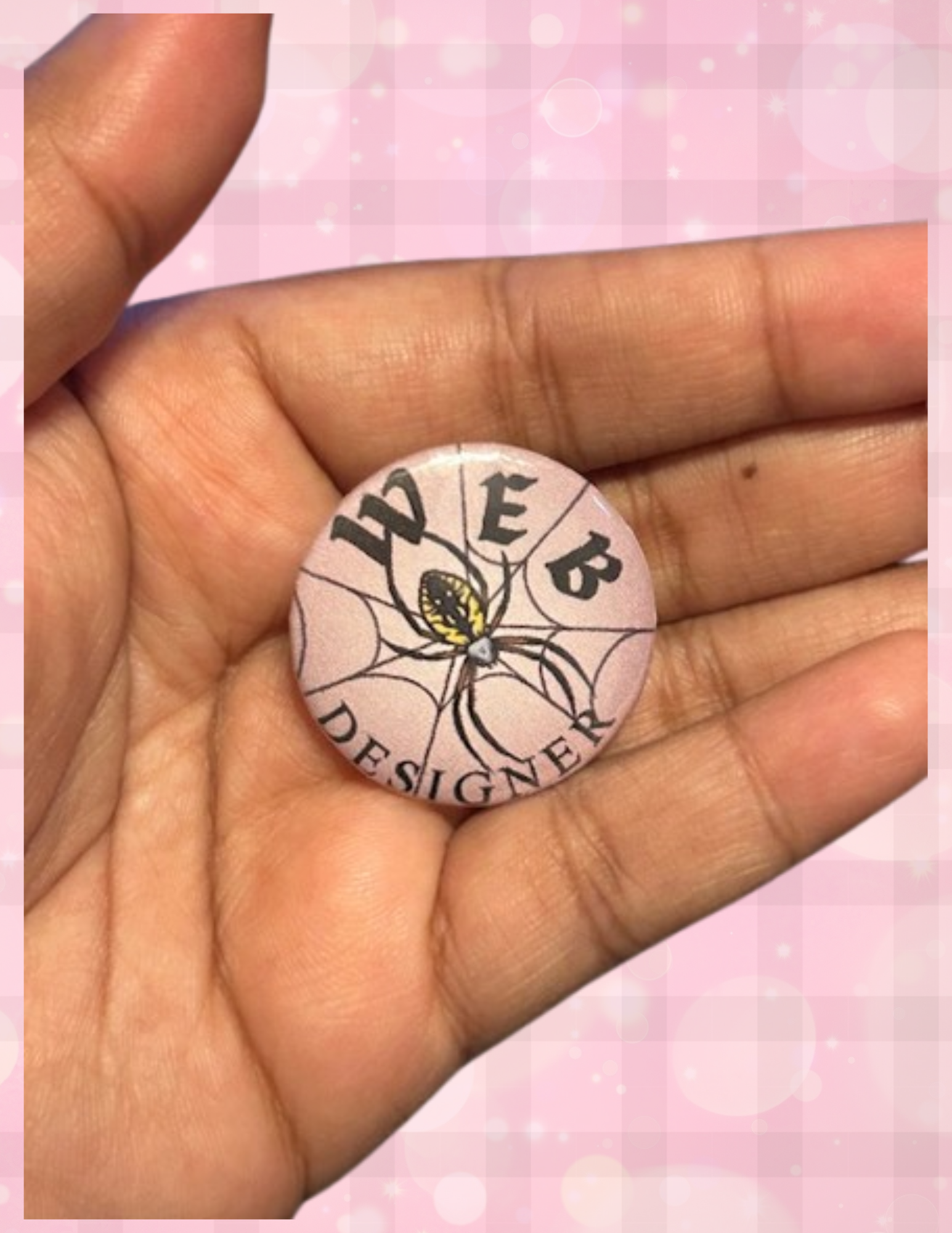 Bug Themed Button Pin Badges (7 Designs)