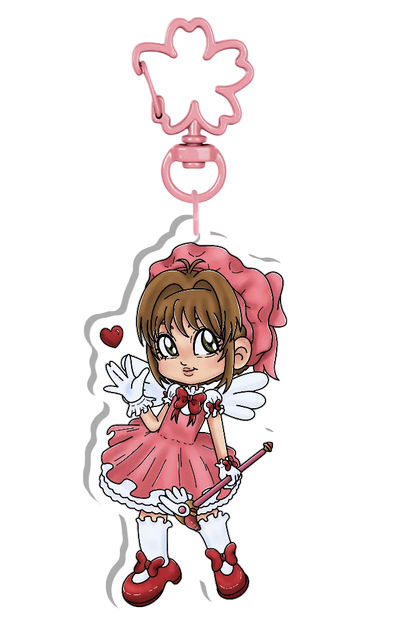 Retro 90s Anime Key Chains (4 Designs)